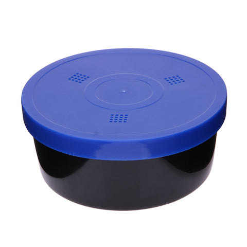 Multifunction Round Fishing Lure Box PP Earthworm Worm Lure Storage Case with Breather Holes Plastic Fishing Tackle Bait Box