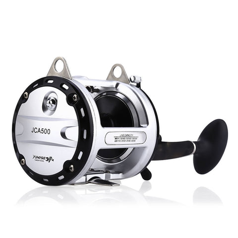 Jca200/jca300/jca400/jca500 12 + 1bb carretel de pesca de metal fiação trolling carretel enfrentar jca série ferramenta para carretel de pesca