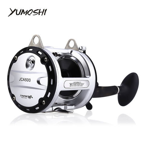 Jca200/jca300/jca400/jca500 12 + 1bb carretel de pesca de metal fiação trolling carretel enfrentar jca série ferramenta para carretel de pesca