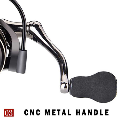 BE Fishing Reel Aluminum Spool CNC Handle Carbon Fiber Body Spinning Reel Saltwater/Freshwater