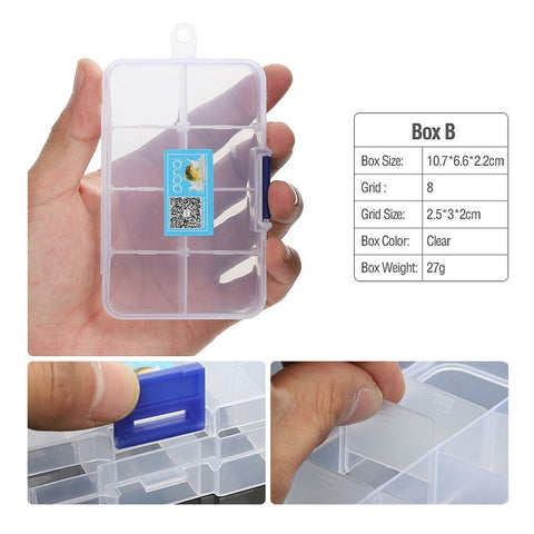 DONQL Fishing Tackle Box Compartments Storage Case for Carp Fishing Accessories Fishing Tools Box Plastic for Fishing Lure Hook