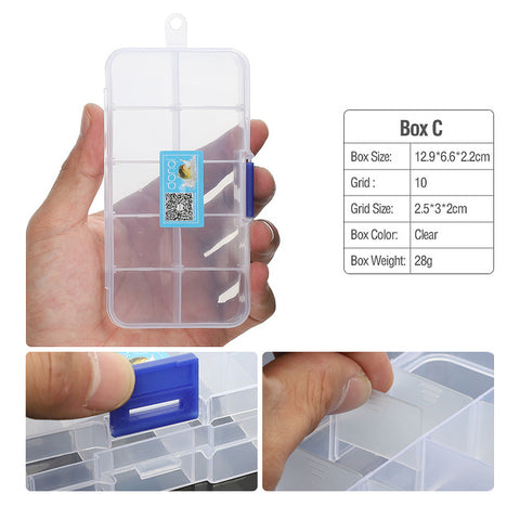 DONQL Fishing Tackle Box Compartments Storage Case for Carp Fishing Accessories Fishing Tools Box Plastic for Fishing Lure Hook