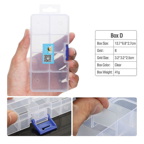 DONQL Fishing Tackle Box Compartments Storage Case for Carp Fishing Accessories Fishing Tools Box Plastic for Fishing Lure Hook