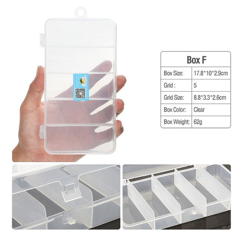 DONQL Fishing Tackle Box Compartments Storage Case for Carp Fishing Accessories Fishing Tools Box Plastic for Fishing Lure Hook