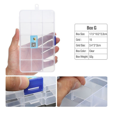 DONQL Fishing Tackle Box Compartments Storage Case for Carp Fishing Accessories Fishing Tools Box Plastic for Fishing Lure Hook