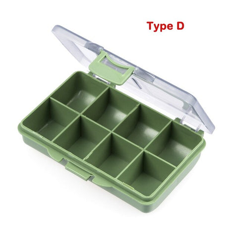 New Compartments Fishing Tackle Box Bait Lure Hooks Storage Case Fishing Tool Tackle Sorting Box for Pesca