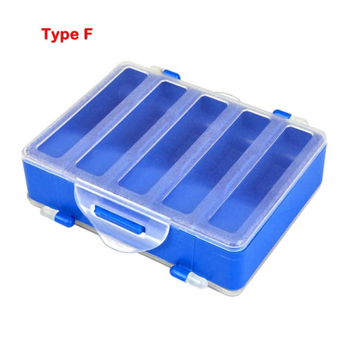 New Compartments Fishing Tackle Box Bait Lure Hooks Storage Case Fishing Tool Tackle Sorting Box for Pesca