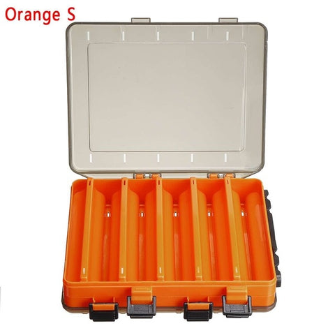 10/14 Grids Fishing Bait Storage Box Double Sided Case Lure Box Portable Fishing Tackle Storage Boxes