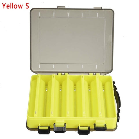 10/14 Grids Fishing Bait Storage Box Double Sided Case Lure Box Portable Fishing Tackle Storage Boxes