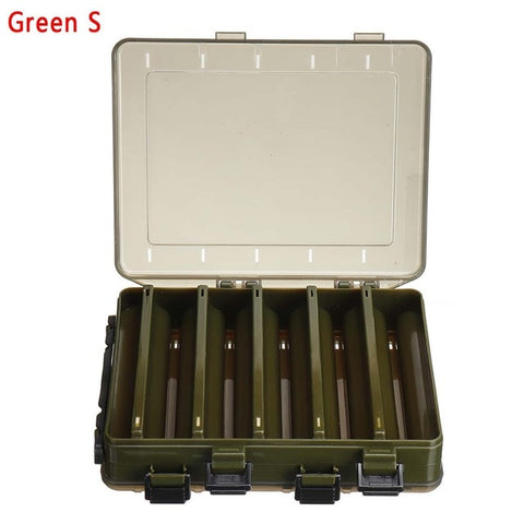 10/14 Grids Fishing Bait Storage Box Double Sided Case Lure Box Portable Fishing Tackle Storage Boxes