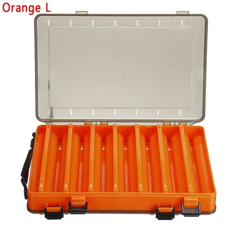 10/14 Grids Fishing Bait Storage Box Double Sided Case Lure Box Portable Fishing Tackle Storage Boxes