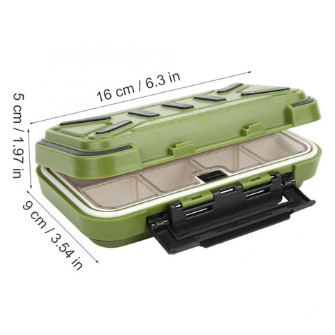 Double Sided Fishing Tools Case ABS Waterproof Fishing Tackle Box Bait Lure Hooks Storage Case Organizer Container Box