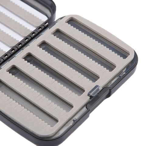Fishing Tackle Box Double Sides Foam Waterproof Plastic 4 Compartment Fishing Box Fly Fishing Lure Bait Hook Tackle Storage