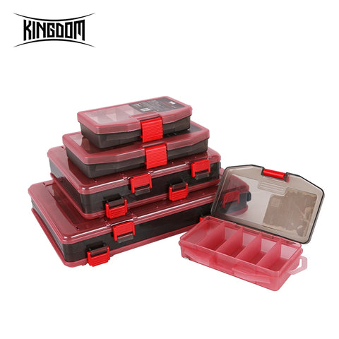 Kingdom Lure Box Fishing Tackle Storage New PP Material Samll&Medium Size Large Capacity Strong Durable Lure Fishing Case