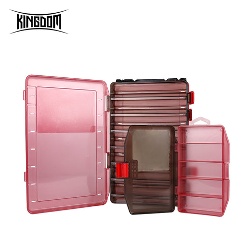 Kingdom Lure Box Fishing Tackle Storage New PP Material Samll&Medium Size Large Capacity Strong Durable Lure Fishing Case