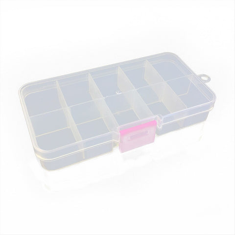 10 Grid Bait Organizer Box Fishing Lures Case Tackle Storage Fisher Gear Fishing Transparent Tool Box Bulk