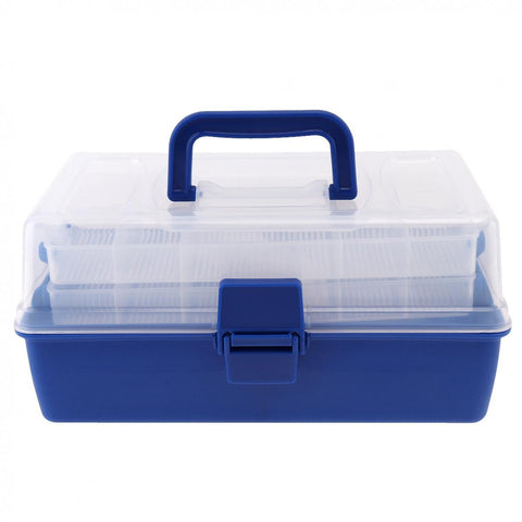 Portable 30*18*15cm Multifunctional 3 Layers Big Fishing Tackle Lures Lines Hooks Storage Box with Durable Plastic