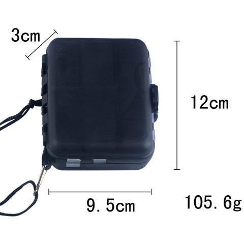 177Pcs Waterproof Plastic 16 Compartments Fishing Lure Bait Tackle Storage Box Bag Case