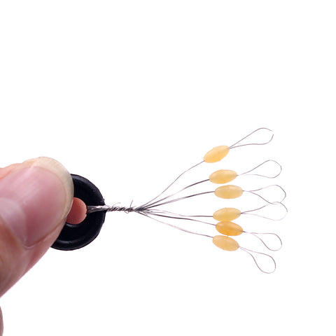 120Pcs 20Group Yellow Set High Quality Rubber Space Beans For Sea Carp Fly Fishing Accessories Spinner Bait Fish Sport Tool Face