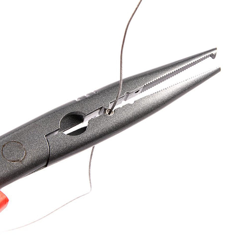 7 / 9in Stainless Steel Fishing Pliers Red Sea Fishing Scissors Braid Swivel Snap Hook Tools Anti-rust Split Ring Cutters Pesca
