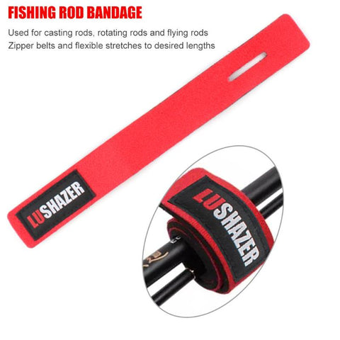 1pc/10pcs Fishing Rod Wrap Bundle Elastic Fishing Rod Fastening Strap Belts Rod Tie Fish Tackle Iscas Tools Pesca Accessories