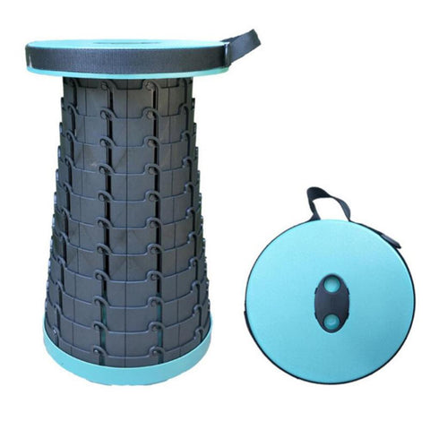 Convenient Retractable Stool Easy to Carry Outdoor Stable Stool Folding Camping Stool Fishing Chair for Adults Safe Fishing Tool