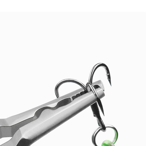 LINNHUE Portable Folding Multifunctional Fishing Pliers Stainless Steel Scissors Line Cutter Remove Hook Fishing Tools Pliers