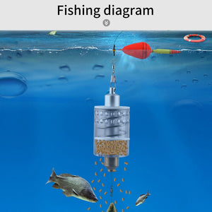 Outdoor Auto Fishing Feeder Trap Bait Box Full Auto Rigging Device Portable Automatic Lazy Container Fishing Tools Fish Hook