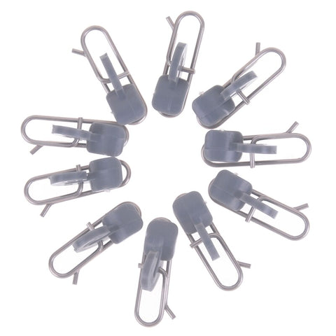 10pcs/set Stainless Steel Impact Bait Clip Fishing Hook Decoupling Accessories Fishing Tool 2.5 cm