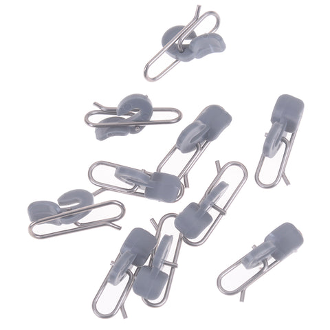 10pcs/set Stainless Steel Impact Bait Clip Fishing Hook Decoupling Accessories Fishing Tool 2.5 cm