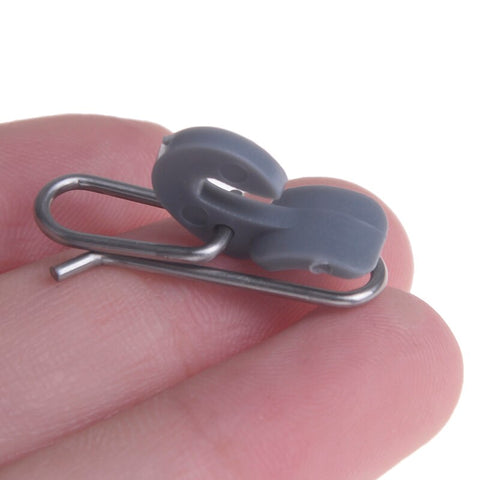10pcs/set Stainless Steel Impact Bait Clip Fishing Hook Decoupling Accessories Fishing Tool 2.5 cm
