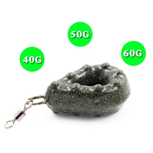 40/50/60g Drop Shape Weights Lead Sinkers Carp Fishing Sinker Tackle With Snap Connector Fishing Tools Accessories