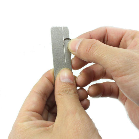 Mounchain Portable hook grinder Fish Hook Fine Grit polished Diamond sharpening Fishing Tools Repair Kits