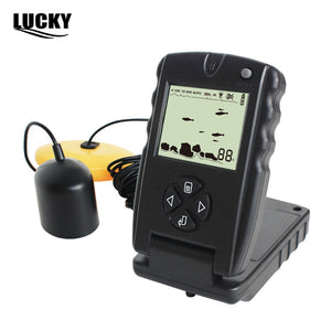 LUCKY Brand Portable 100ft Wired Fish Finders Sonar Sounder Fishing Tools Echo Fishfinder