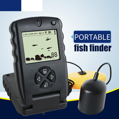 LUCKY Brand Portable 100ft Wired Fish Finders Sonar Sounder Fishing Tools Echo Fishfinder