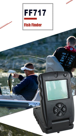 LUCKY Brand Portable 100ft Wired Fish Finders Sonar Sounder Fishing Tools Echo Fishfinder