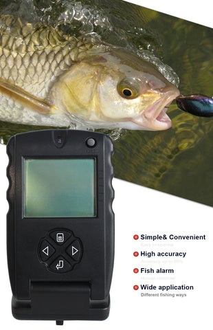 LUCKY Brand Portable 100ft Wired Fish Finders Sonar Sounder Fishing Tools Echo Fishfinder