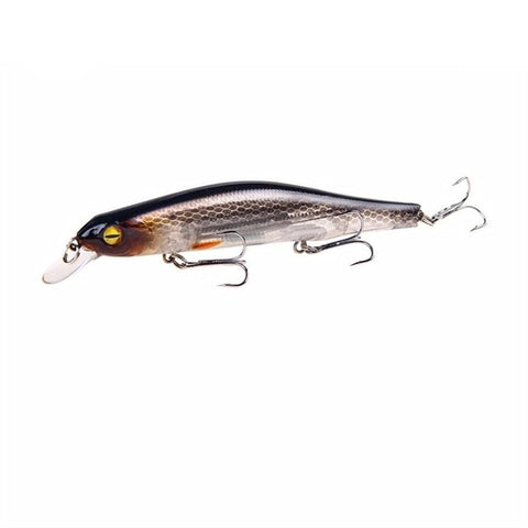 1pcs Fishing Lure Minnow 12.5cm/17.7g Topwater Artificial Bait 3D Eyes Plastic Wobblers Tackle Pesca Far-casting Magnet System