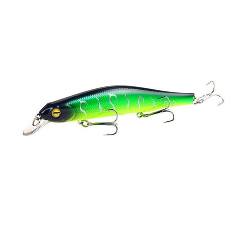 1pcs Fishing Lure Minnow 12.5cm/17.7g Topwater Artificial Bait 3D Eyes Plastic Wobblers Tackle Pesca Far-casting Magnet System