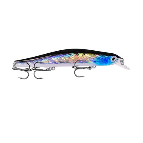 1pcs Fishing Lure Minnow 12.5cm/17.7g Topwater Artificial Bait 3D Eyes Plastic Wobblers Tackle Pesca Far-casting Magnet System