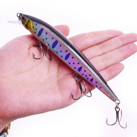 WDAIREN Minnow sinking Fishing Lure 14cm 18.5g Artificial Hard Bait Bass Wobblers Lures Crankbait Pike 3D Eyes Fish Bait