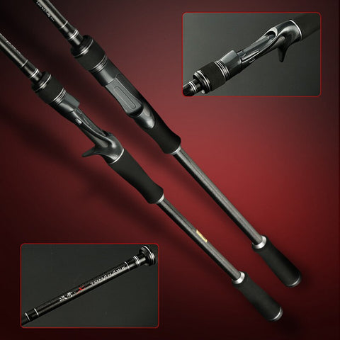 Strong Fishing Rod Double Tip Mh/h For Big Fish High Carbon Spinning Casting Rod Canne A Peche Carbonne Jigging Peche En Mer