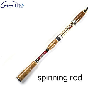 Catch.U 2.1m Spinning Rod Fuji Fishing Rod Spinning Casting Lake Fishing Rods Carbon Fiber Hard Lure Rod M Power
