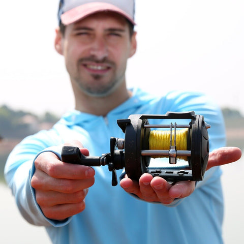 Sougayilang Top Quality TSSD 3000L-4000L Big Saltwater Fishing Reel Saltwater Right Hand Black Sea Fish Reel  Fishing Tackle