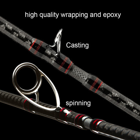 OBEI MONSTER HUNTER 803XXH  Casting Spinning Fishing Rod  Carbon Fiber 2.38m  20-80g Power catfish LURE Travel Fishing rod