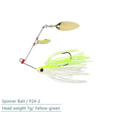 1pcs TSURINOYA brand 7g/10g Spinner Bait with Brass Fishing Spoon Lure Metal Jig Jigging lure Swimbait Spinnerbait