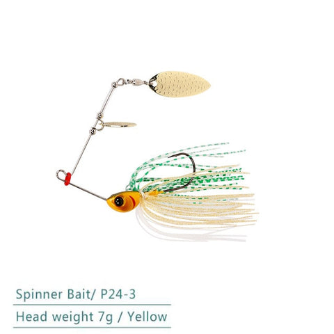 1pcs TSURINOYA brand 7g/10g Spinner Bait with Brass Fishing Spoon Lure Metal Jig Jigging lure Swimbait Spinnerbait