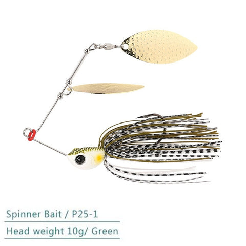 1pcs TSURINOYA brand 7g/10g Spinner Bait with Brass Fishing Spoon Lure Metal Jig Jigging lure Swimbait Spinnerbait