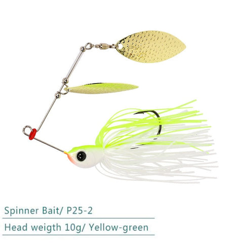 1pcs TSURINOYA brand 7g/10g Spinner Bait with Brass Fishing Spoon Lure Metal Jig Jigging lure Swimbait Spinnerbait