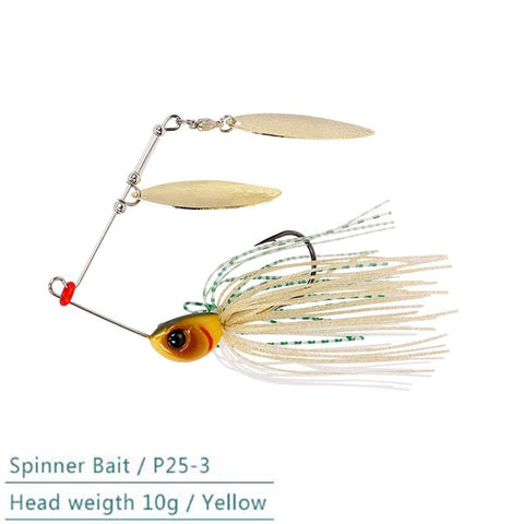 1pcs TSURINOYA brand 7g/10g Spinner Bait with Brass Fishing Spoon Lure Metal Jig Jigging lure Swimbait Spinnerbait